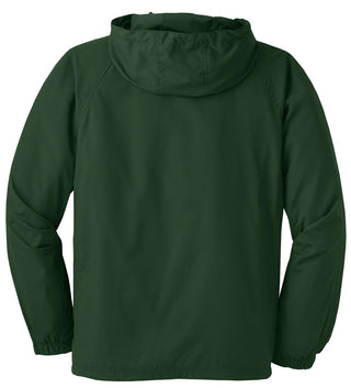 Sport-Tek Hooded Raglan Jacket (Forest Green)