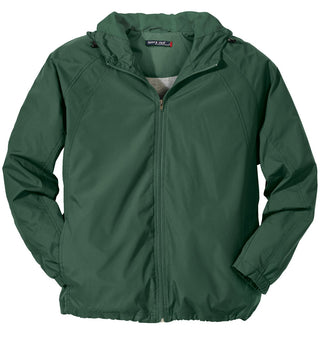 Sport-Tek Hooded Raglan Jacket (Forest Green)