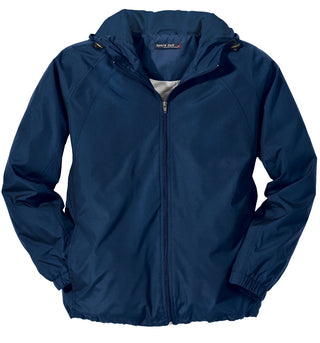 Sport-Tek Hooded Raglan Jacket (True Navy)