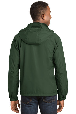 Sport-Tek Hooded Raglan Jacket (Forest Green)