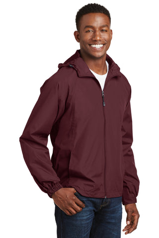 Sport-Tek Hooded Raglan Jacket (Maroon)