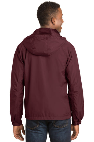 Sport-Tek Hooded Raglan Jacket (Maroon)