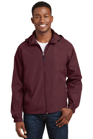 Sport-Tek Hooded Raglan Jacket (Maroon)