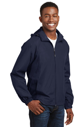 Sport-Tek Hooded Raglan Jacket (True Navy)