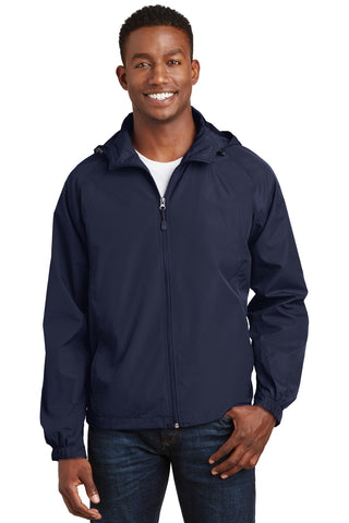 Sport-Tek Hooded Raglan Jacket (True Navy)