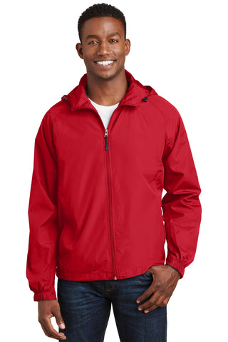 Sport-Tek Hooded Raglan Jacket (True Red)