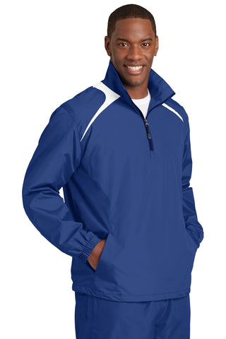 Sport-Tek 1/2-Zip Wind Shirt (True Royal/ White)