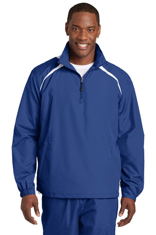 Sport-Tek 1/2-Zip Wind Shirt (True Royal/ White)