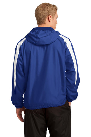 Sport-Tek Fleece-Lined Colorblock Jacket (True Royal/ White)