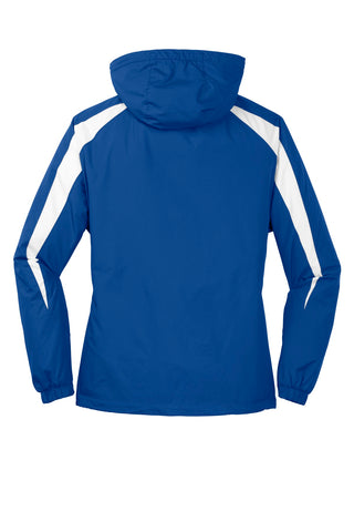 Sport-Tek Fleece-Lined Colorblock Jacket (True Royal/ White)