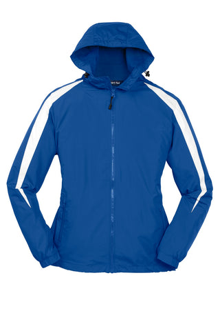 Sport-Tek Fleece-Lined Colorblock Jacket (True Royal/ White)