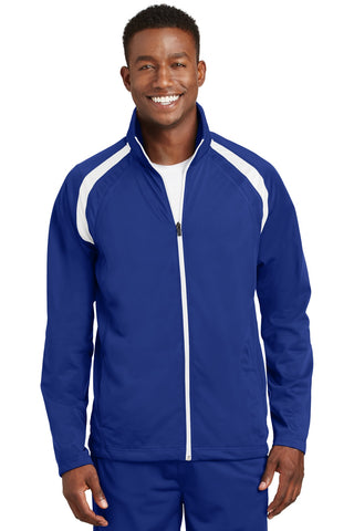 Sport-Tek Tricot Track Jacket (True Royal/ White)