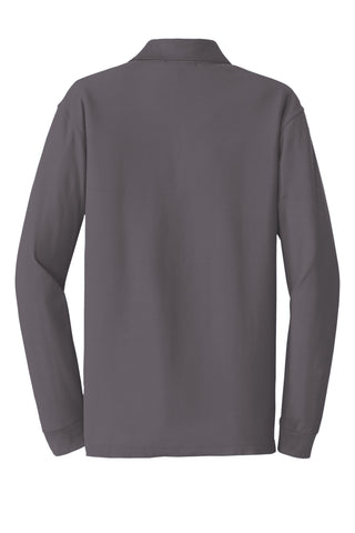 Port Authority Long Sleeve Core Classic Pique Polo (Graphite)