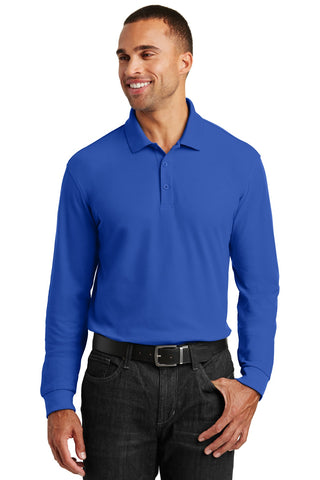 Port Authority Long Sleeve Core Classic Pique Polo (True Royal)