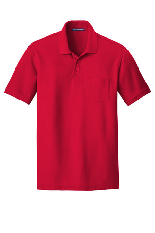 Port Authority Core Classic Pique Pocket Polo (Rich Red)