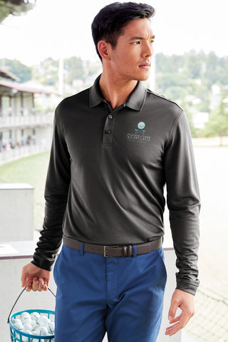 Port Authority Dry Zone UV Micro-Mesh Long Sleeve Polo (True Royal)