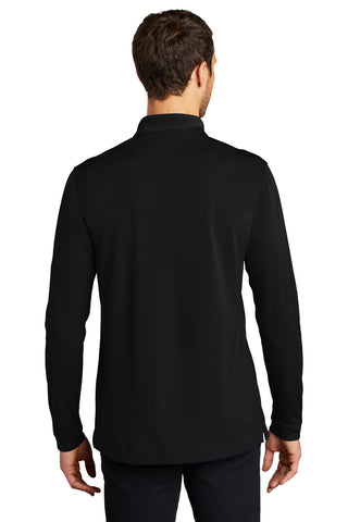 Port Authority Dry Zone UV Micro-Mesh Long Sleeve Polo (Deep Black)