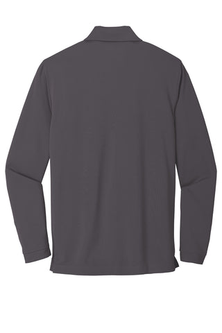 Port Authority Dry Zone UV Micro-Mesh Long Sleeve Polo (Graphite)