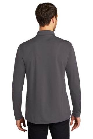 Port Authority Dry Zone UV Micro-Mesh Long Sleeve Polo (Graphite)