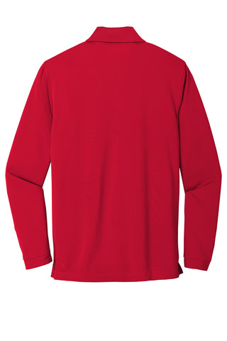 Port Authority Dry Zone UV Micro-Mesh Long Sleeve Polo (Rich Red)