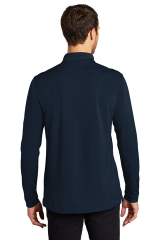 Port Authority Dry Zone UV Micro-Mesh Long Sleeve Polo (River Blue Navy)