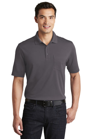 Port Authority Dry Zone UV Micro-Mesh Pocket Polo (Graphite)