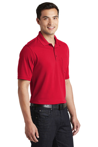 Port Authority Dry Zone UV Micro-Mesh Pocket Polo (Rich Red)