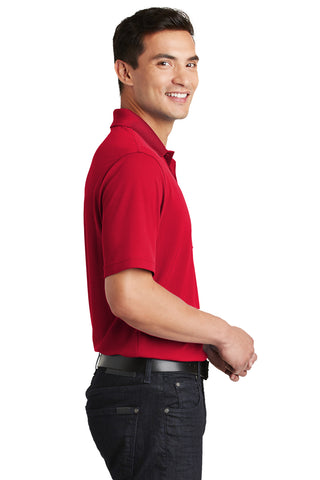 Port Authority Dry Zone UV Micro-Mesh Pocket Polo (Rich Red)