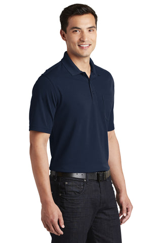 Port Authority Dry Zone UV Micro-Mesh Pocket Polo (River Blue Navy)