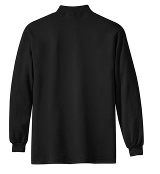 Port Authority Interlock Knit Mock Turtleneck (Black)