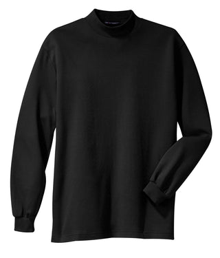 Port Authority Interlock Knit Mock Turtleneck (Black)