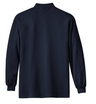 Port Authority Interlock Knit Mock Turtleneck (Navy)