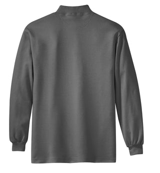 Port Authority Interlock Knit Mock Turtleneck (Steel Grey)