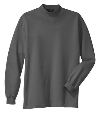 Port Authority Interlock Knit Mock Turtleneck (Steel Grey)