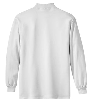 Port Authority Interlock Knit Mock Turtleneck (White)