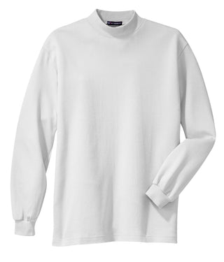 Port Authority Interlock Knit Mock Turtleneck (White)