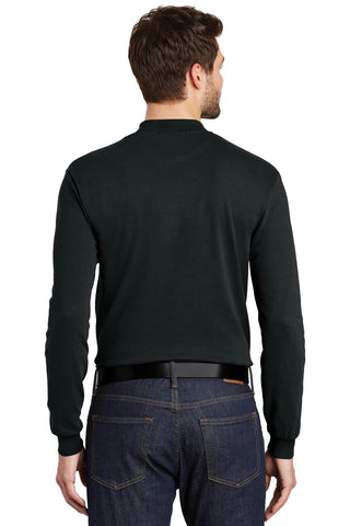 Port Authority Interlock Knit Mock Turtleneck (Black)