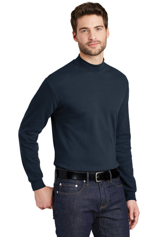 Port Authority Interlock Knit Mock Turtleneck (Navy)