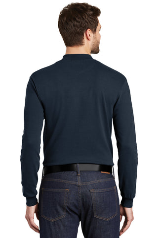 Port Authority Interlock Knit Mock Turtleneck (Navy)