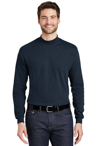 Port Authority Interlock Knit Mock Turtleneck (Navy)