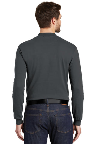 Port Authority Interlock Knit Mock Turtleneck (Steel Grey)