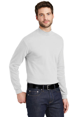 Port Authority Interlock Knit Mock Turtleneck (White)