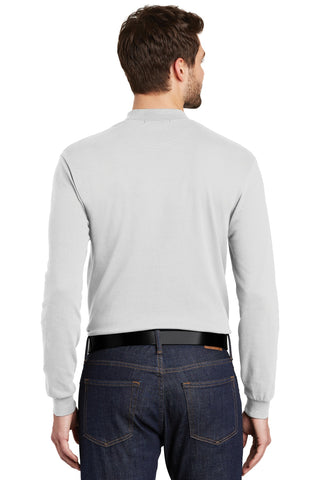 Port Authority Interlock Knit Mock Turtleneck (White)