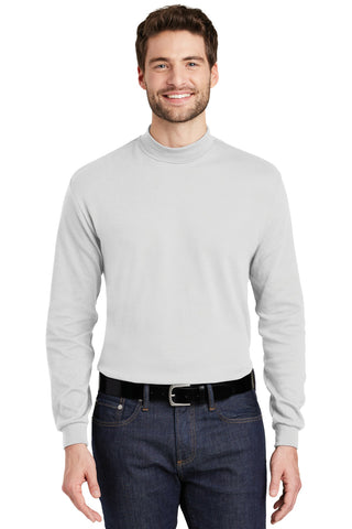 Port Authority Interlock Knit Mock Turtleneck (White)