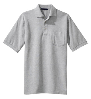 Port Authority Heavyweight Cotton Pique Polo with Pocket (Oxford)