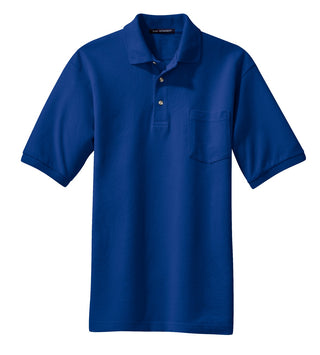 Port Authority Heavyweight Cotton Pique Polo with Pocket (Royal)