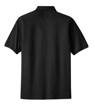 Port Authority Heavyweight Cotton Pique Polo (Black)