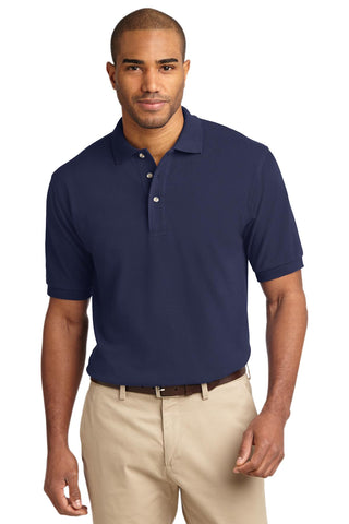 Port Authority Heavyweight Cotton Pique Polo (Navy)