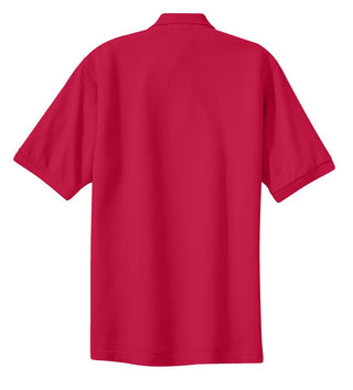 Port Authority Heavyweight Cotton Pique Polo (Red)