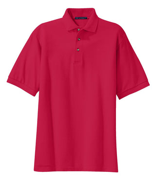 Port Authority Heavyweight Cotton Pique Polo (Red)